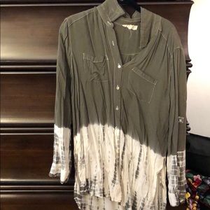 Tie dye button down